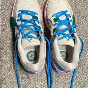 Nike Zoom Freak Basketball Shoes Pink Blue Green Youth Sneakers Size 7 M